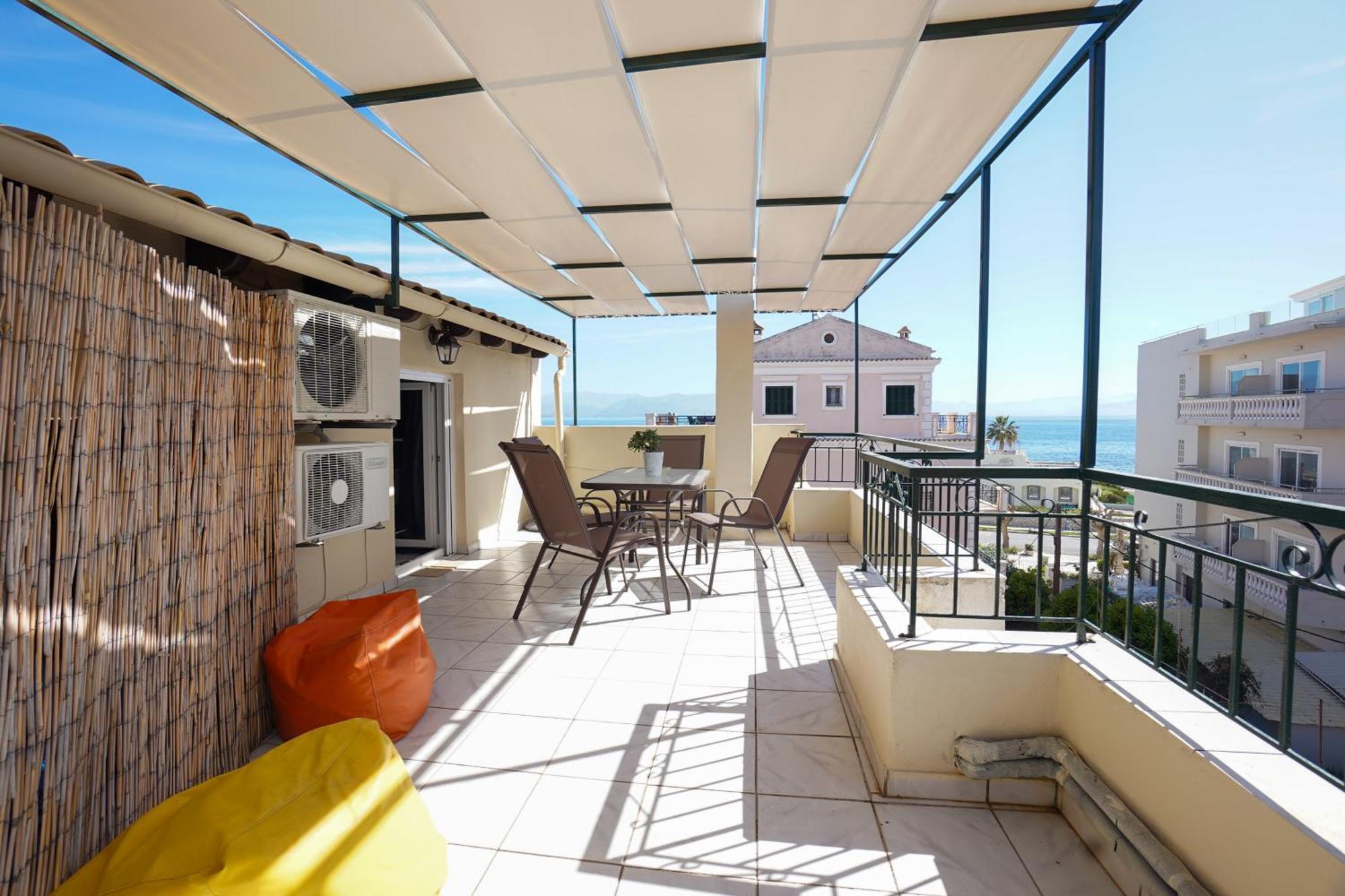 Anemomilos Sea View Penthouse Corfu  Eksteriør billede